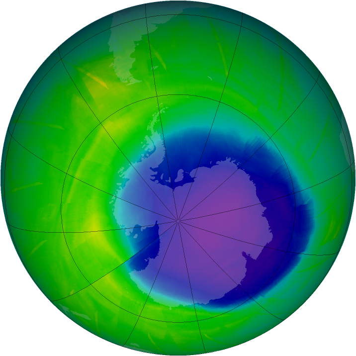 Ozone Map 2009-10-22